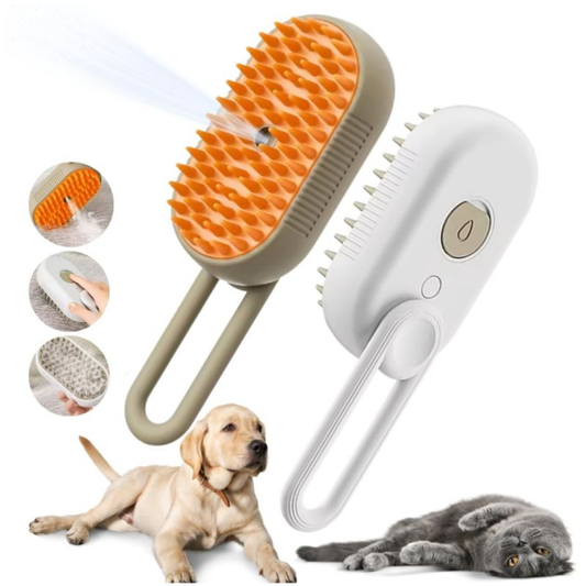 Cepillo Vapor Para Mascotas Pack 2 Piezas