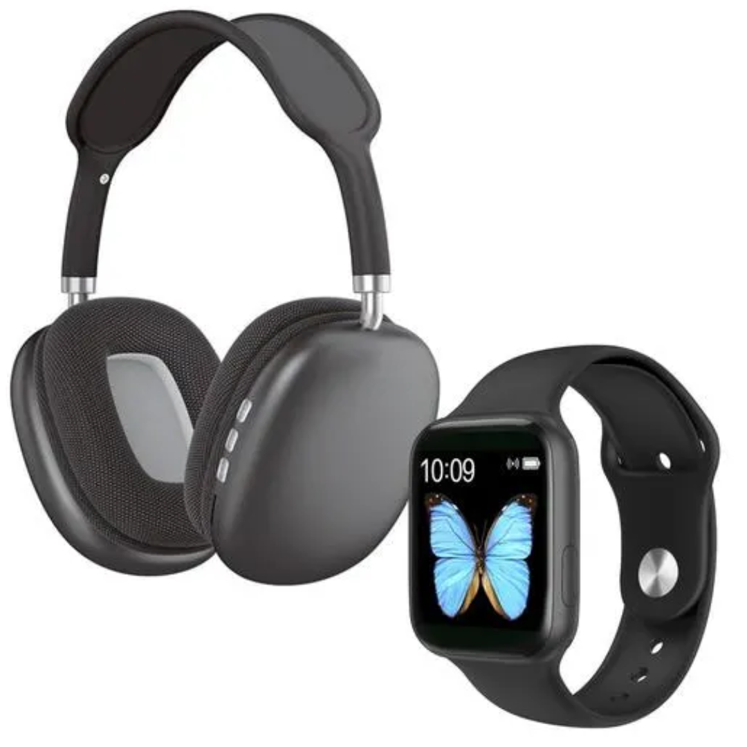 RELOJ SMART WATCH + AURICULARES DIADEMA+ 7 COREAS GRATIS