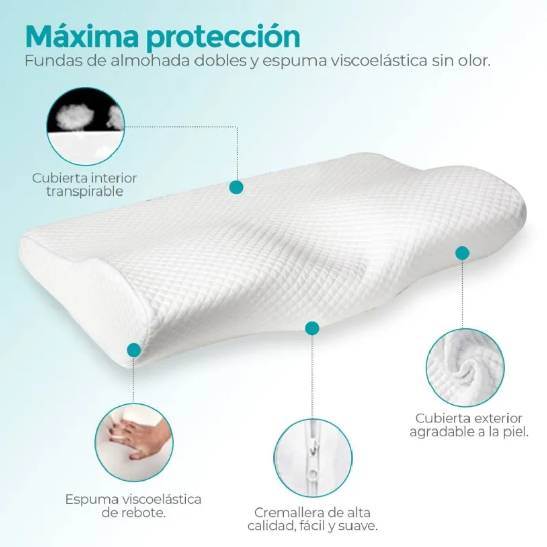 Almohada viscoelástica cervical