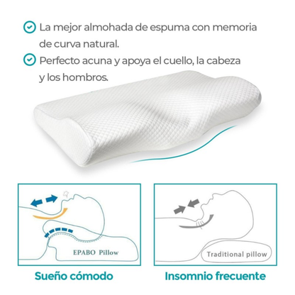 Almohada viscoelástica cervical